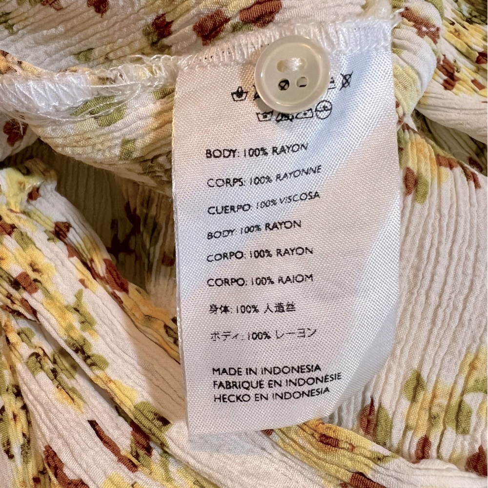 FAITHFULL THE BRAND Rafa Midi Dress Size Medium - Picture 11 of 11